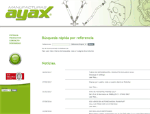 Tablet Screenshot of manufacturasayax.com